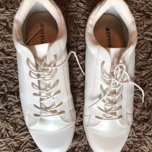 White sneakers